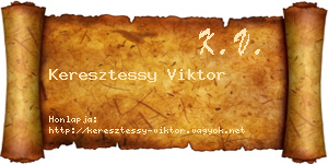 Keresztessy Viktor névjegykártya